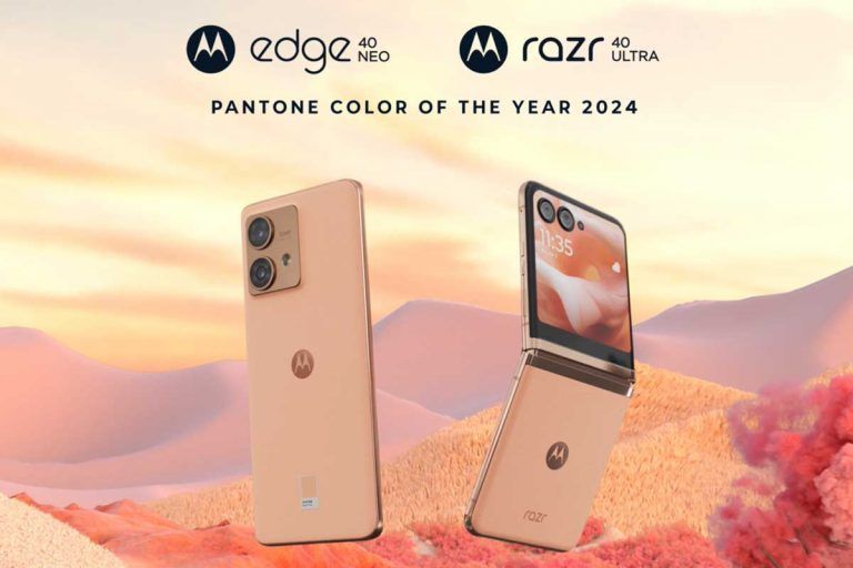 Motorola Razr Ultra E Edge Neo Nel Colore Pantone Peach