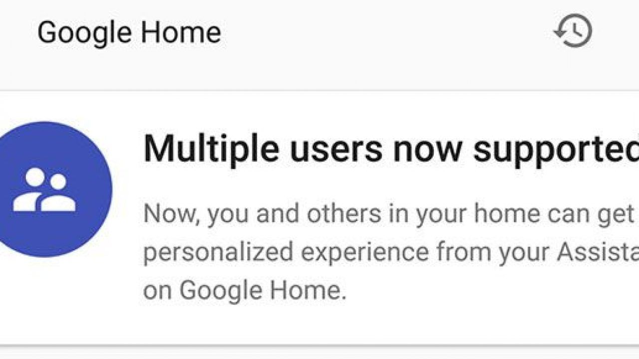 Google Home supporta piu' utenti, riconosce fino a sei voci 