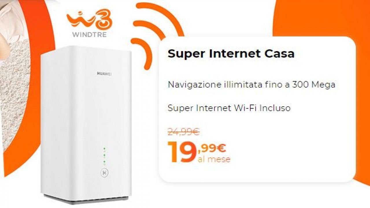 WindTre entra nel mercato FWA con offerta 'Super Internet Casa' 