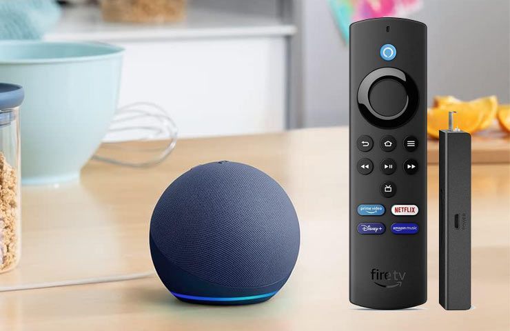 Amazon Echo Dot (5a generazione) e Fire TV Stick