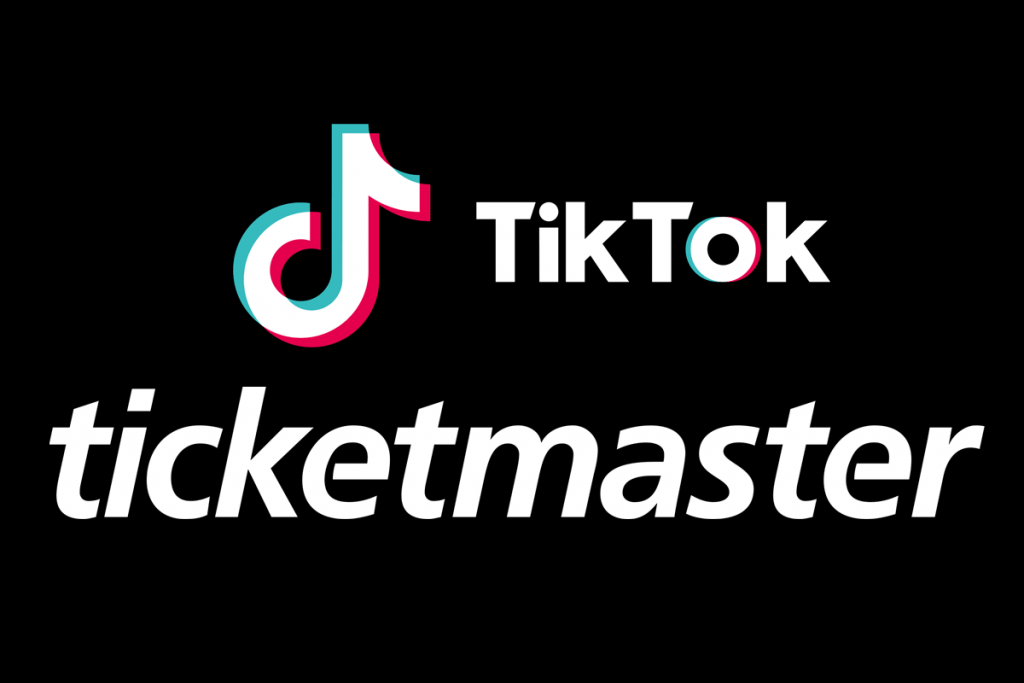 TikTok e Ticketmaster loghi