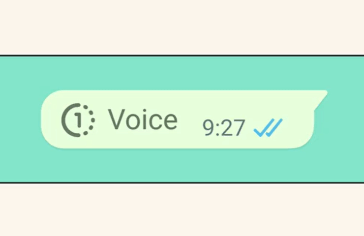 Whatsapp, esempio di cosa si vede dopo la scomparsa del vocale inviato con 'Visualizza una volta'