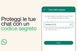 Whatsapp, annuncio del codice segreto per la protezione delle chat