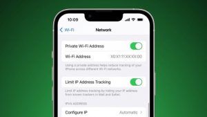 iPhone indirizzo privato Wi-Fi