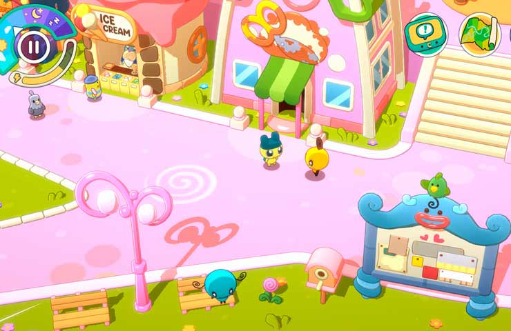 anteprima gameplay gioco 'Tamagotchi Adventure Kingdom' per Apple Arcade