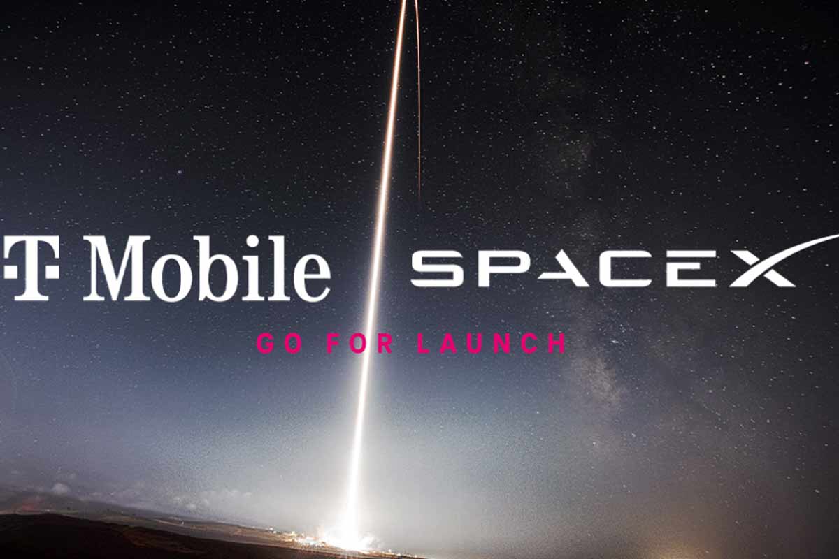 loghi SpaceX e T-Mobile