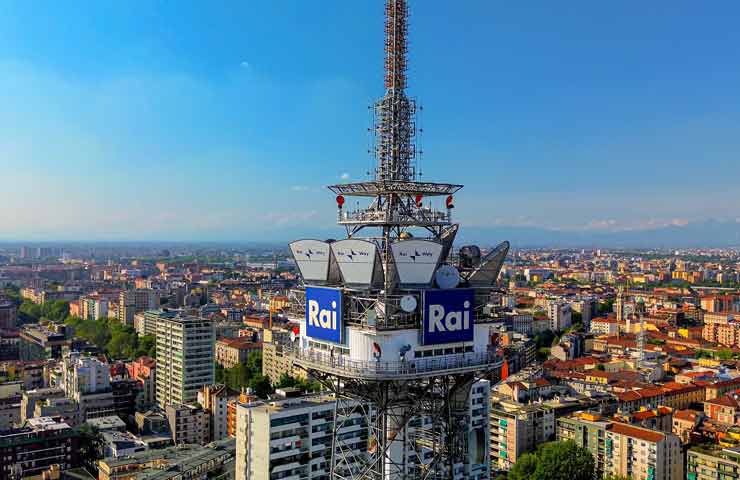 Canone Rai - torre Radio Televisione Italiana in Milano