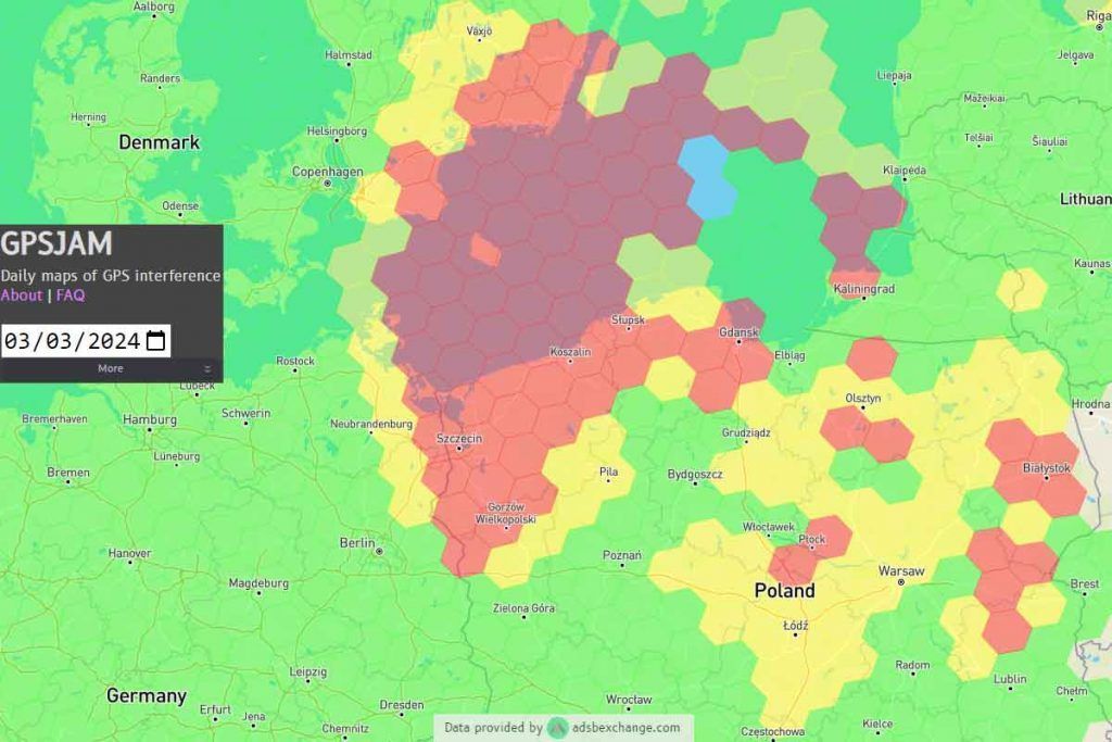 Baltic Jammer GPS - 4 marzo 2024