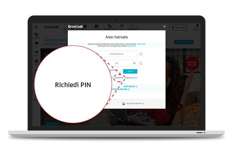 Unicredit - come richiedere nuovo PIN