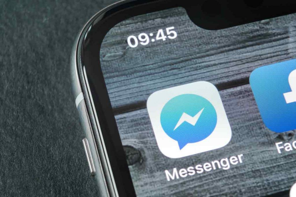 app Facebook Messenger - icona su iPhone