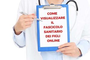 Fascicolo sanitario figli online