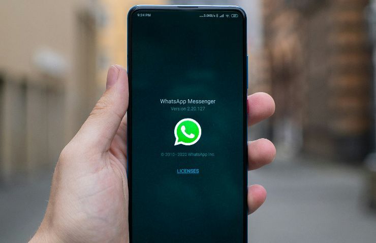 Icona WhatsApp su cellulare