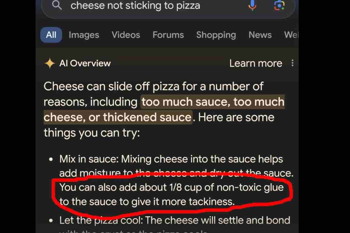colla sulla pizza consiglio