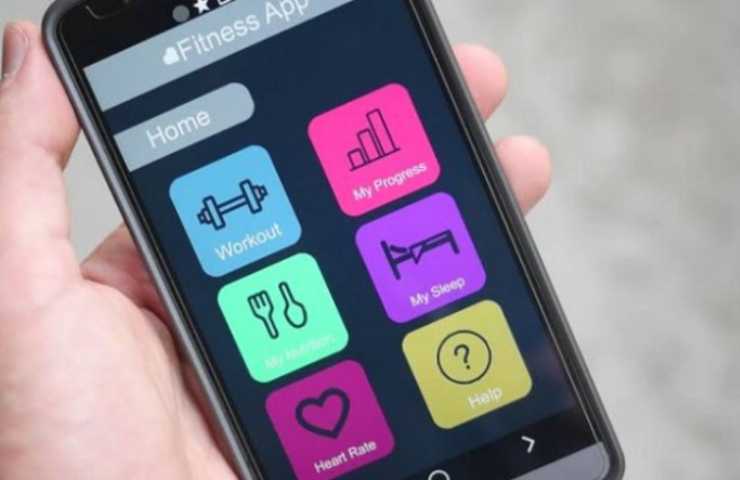 Applicazione per gli allenamenti sullo smartphone