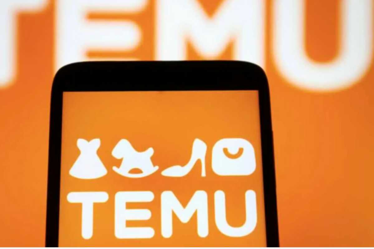 L'applicazione di Temu sul cellulare