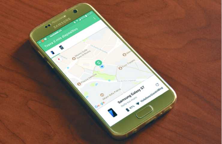 Telefono smarrito geolocalizzato