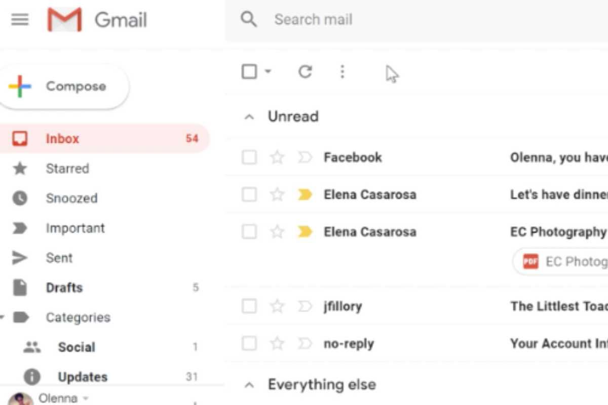 Posta elettronica su Gmail