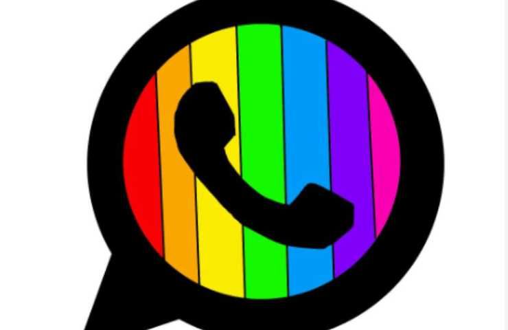 Logo arcobaleno di WhatsApp