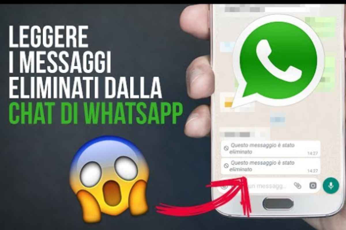 Locandina per recuperare i messaggi cancellati su WhatsApp