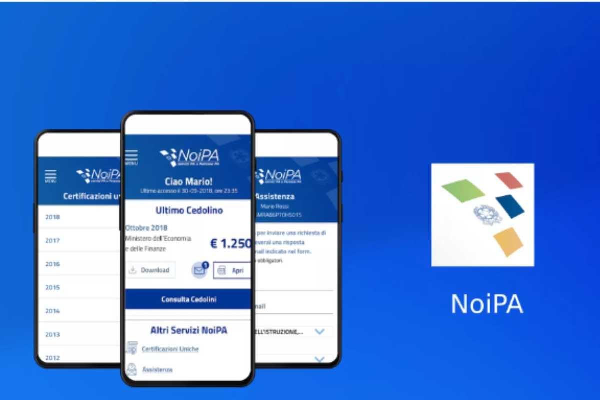 Piattaforma di NoiPa su smartphone