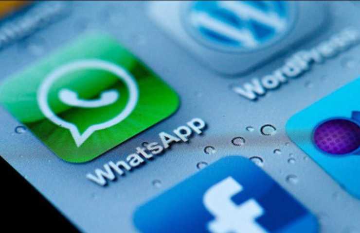 Logo di WhatsApp sullo smartphone