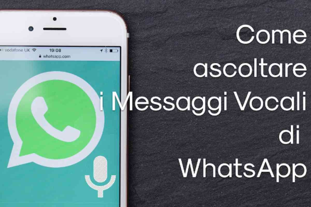 Ascoltare messaggi su WhatsApp