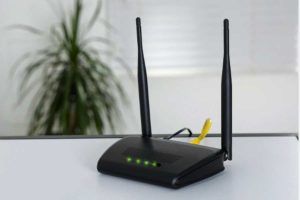 Foto del router del Wi-Fi in casa