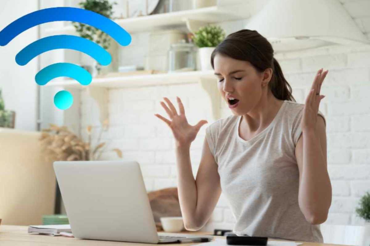 Signora ha problemi con il Wi-Fi in casa