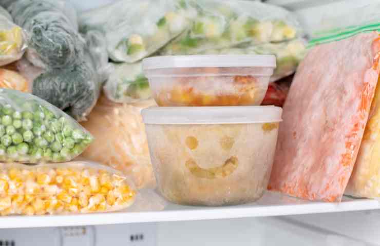 Conservare alimenti in freezer 